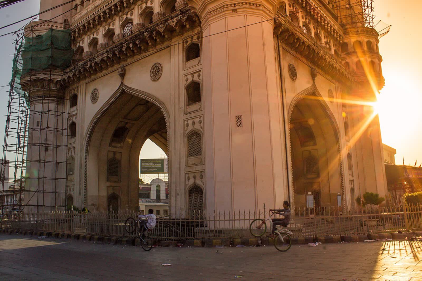 Charminar golden hour Hyderabad