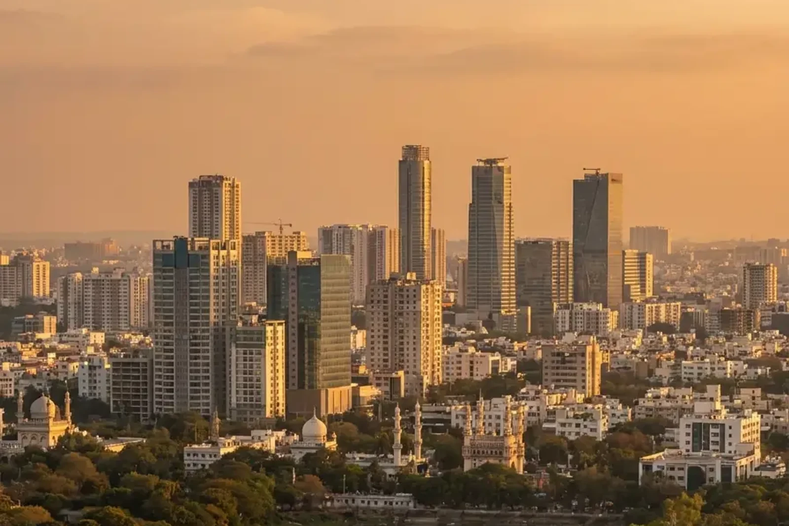 Hyderabad city panorama