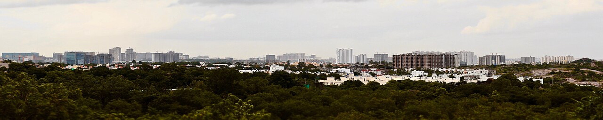 Hyderabad skyline Gachibowli Financial District
